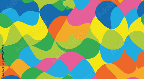 Colorful abstract shapes and patterns.