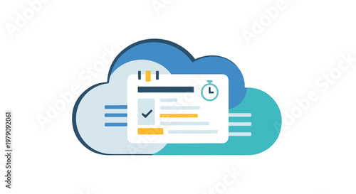 Cloud computing technology interface screen.