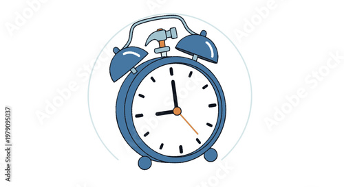 alarm clock isolated on white