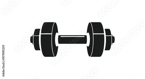 dumbbell isolated on white background
