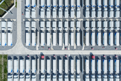 Wallpaper Mural Aerial View of Large Scale Battery Energy Storage Power Station Torontodigital.ca
