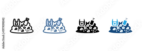 Multi Style Icon Set Contaminant Collection