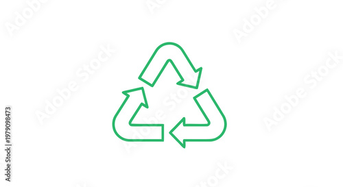 recycle symbol on paper