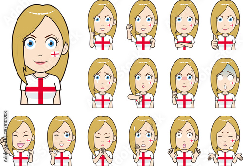 サポーター女性イングランド代表