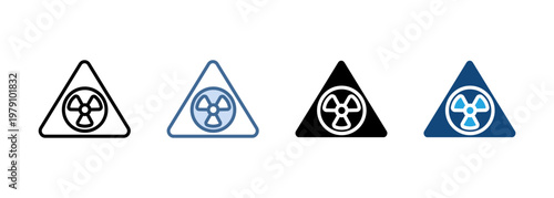 Multi Style Icon Set Radiation Collection
