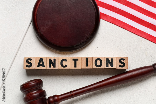 Word SANCTIONS with judge's...