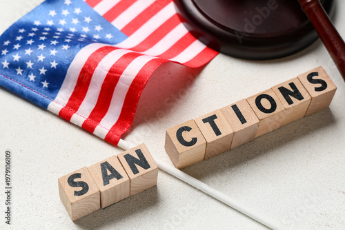 Word SANCTIONS with judge's...