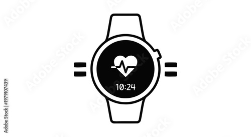 vector illustration of wristwatch
