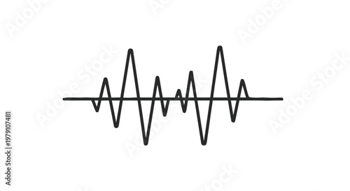 vector illustration of a cardiogram