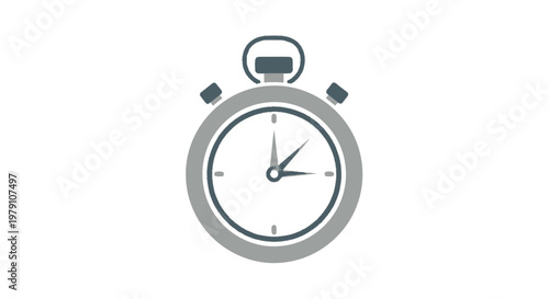 stopwatch on white background