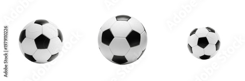 Konstfotografi Soccer Ball isolated on white background, Football, Ballon de Foot, Balón de Fútbol, Classic Hexagon Pattern, Professional Match Ball, FIFA Standard