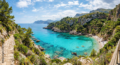 Overhead view of mixed vegetable salad with nuts and seeds