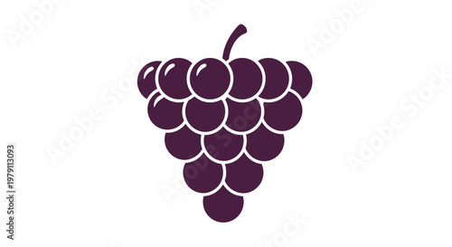 Bunch of Grapes Illustration Design Element.