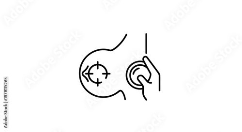 Hand operating joystick controller for video game, retro gaming concept