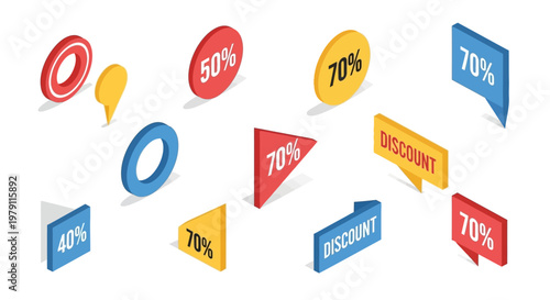 Discount Labels Floating Around.