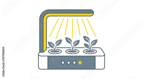 Indoor Plant Growing System Device.