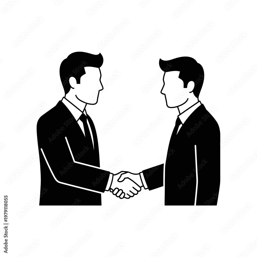 Fototapeta premium Business partners shaking hands, symbol of agreement and success in business.