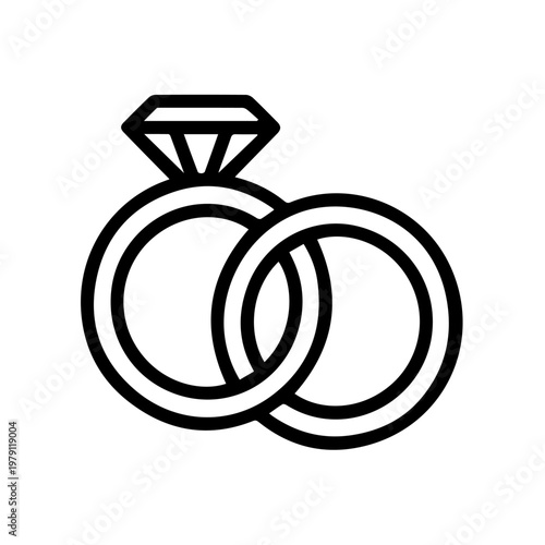 Bride And Groom Black And White Vector Art, Icons