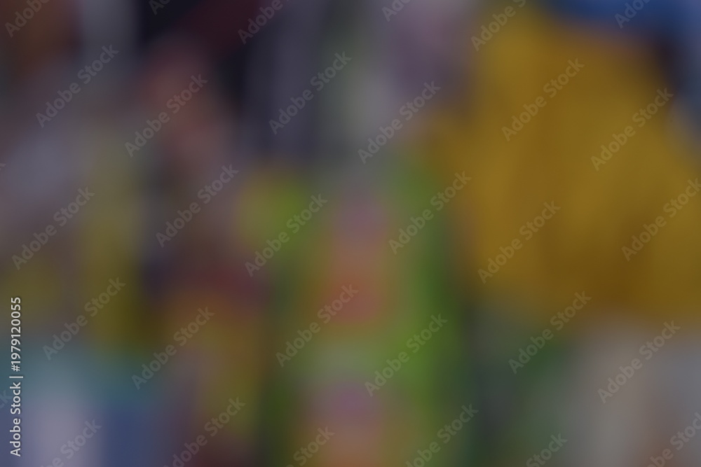 Fototapeta premium Abstract multicolored blurred background with soft bokeh effects and vibrant pastel light tones.