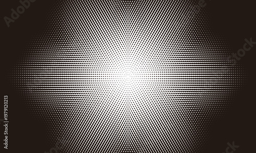 中心から水の雫マークが円になって広がるハーフトーンのフレーム