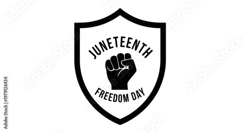 Commemorating juneteenth with a symbol of freedom and liberation