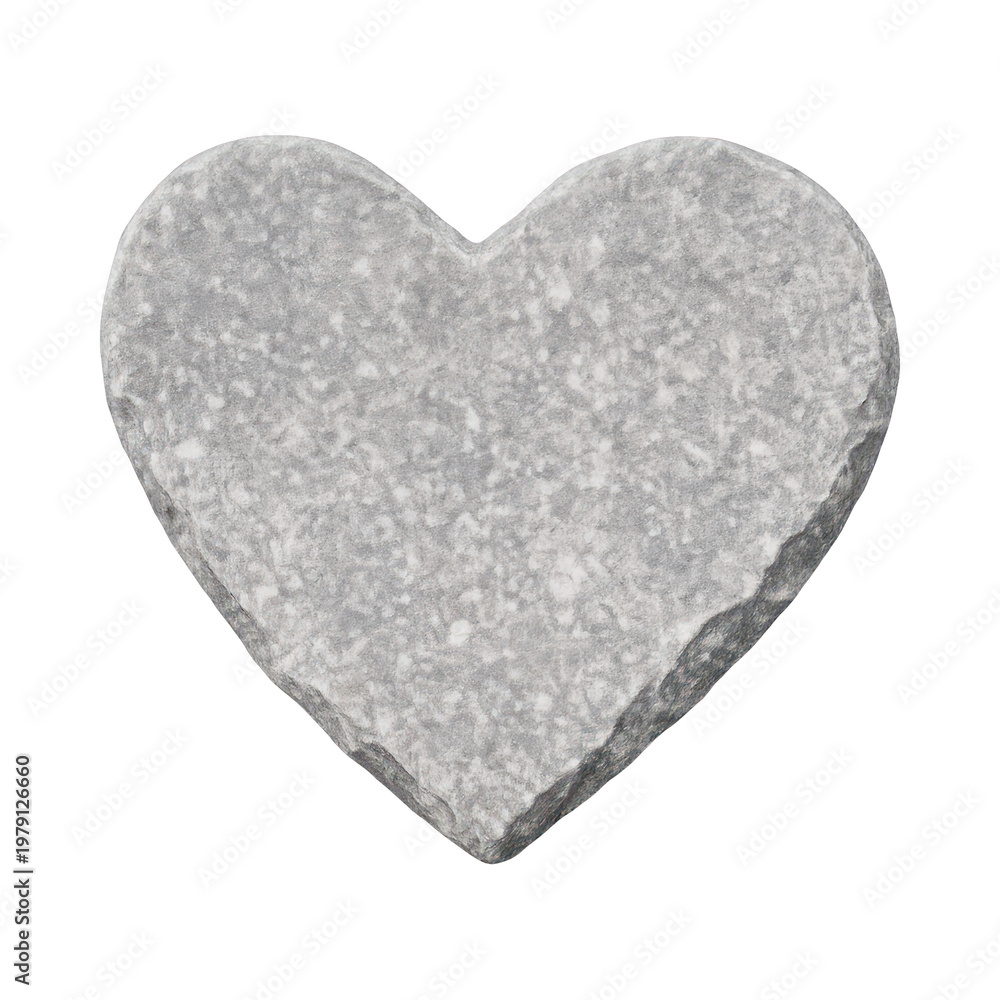 Fototapeta premium PNG Stone heart texture element