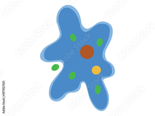 Hand Drawn Amoeba Protozoa Illustration