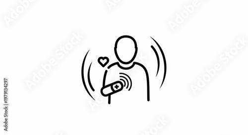 Heartbeat monitoring device, health check, vital signs, cardiology, medical technology