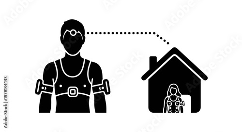 Remote Health Monitoring: Patient with Wearable Devices Connected to Doctor at Home