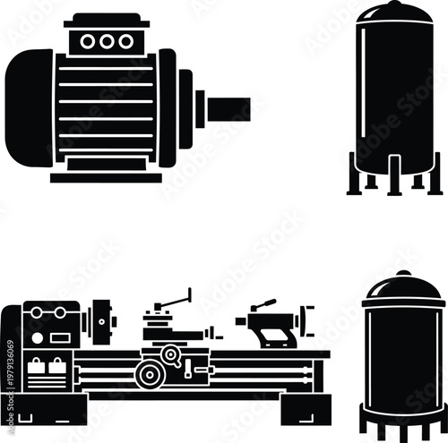 Industrial machines and equipment for manufacturing and processing