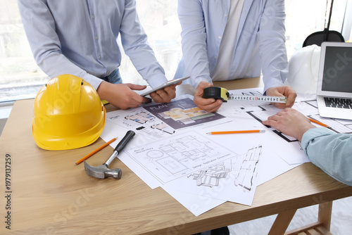 Male constructors working w...