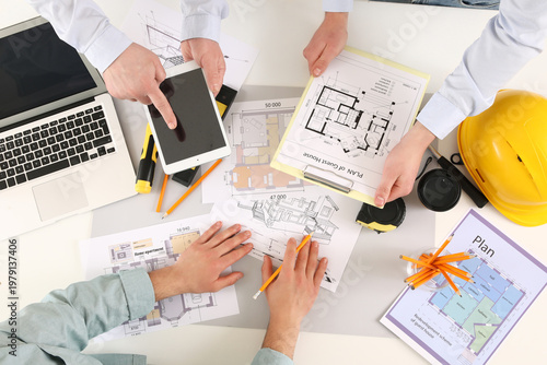 Male constructors working w...
