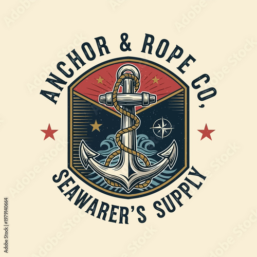 Anchor and Rope Company Seafarers Supply Emblem.