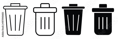 Recycle bin icon. Trash Can icon vector illustration eps 10.