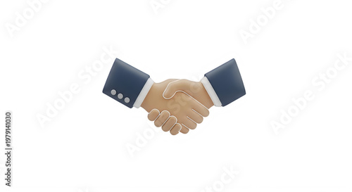 A handshake between two business partners on a black background