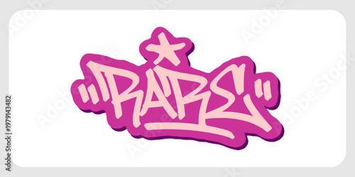 Rare Positive Affirmation Quote in Graffiti Tag Hand Style Lettering Isolated on Transparent Background for Urban Motivational Branding