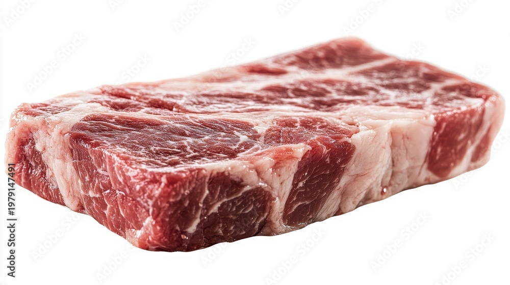 Fototapeta premium Raw Steak Fresh Beef Cut Meat Butcher Shop Grill BBQ