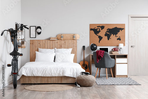 Interior of teenager's room...