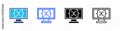 Variable Multiple Style Icon Set Collection Pack Web Banner Vector 