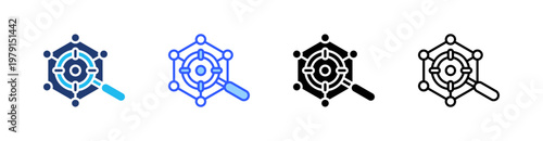 Anomaly Detection Multiple Style Icon Set Collection Pack Web Banner Vector 