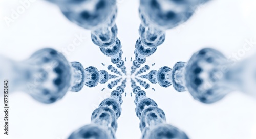 Abstract Molecular Structure Background, Science and Technology Concept