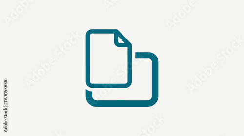 Icon of a Duplicated Document or File