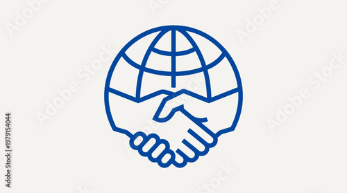 Global Partnership and Agreement Icon