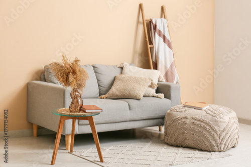 Interior of stylish room wi...