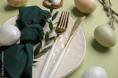 Beautiful table setting wit...