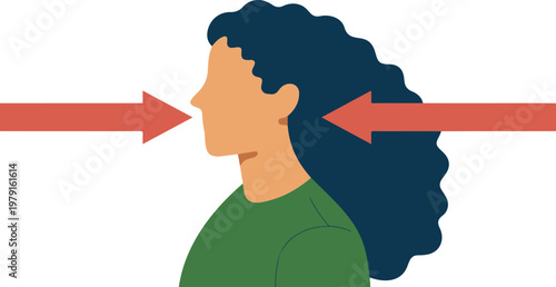 Minimalist flat design vector illustration of a human hand holding a blue baton or cylinder representing relay racing teamwork transition and leadership handover concepts