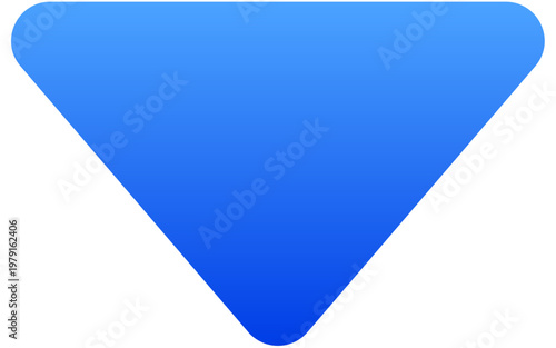 Solid blue down caret icon for directional menu and app navigation