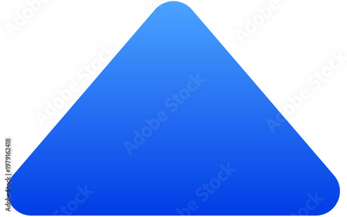 Solid blue up caret icon for directional guidance and mobile navigation