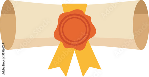 Minimalist flat design vector illustration of a red chili pepper with a green stem representing spicy food ingredients heat level and culinary flavoring