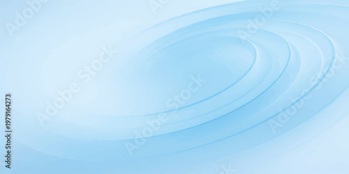 Abstract blue background featuring a liquid swirl with ripple waves and a clean nature texture of clear water drops on a wet surface